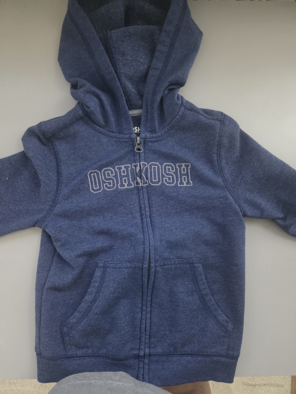 OshKosh B'gosh Navy Zip Front Hoodie Gently Used